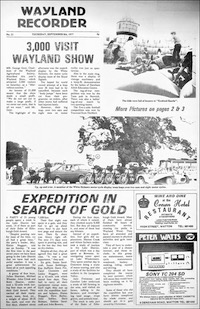 Wayland Recorder 21 September 8, 1977